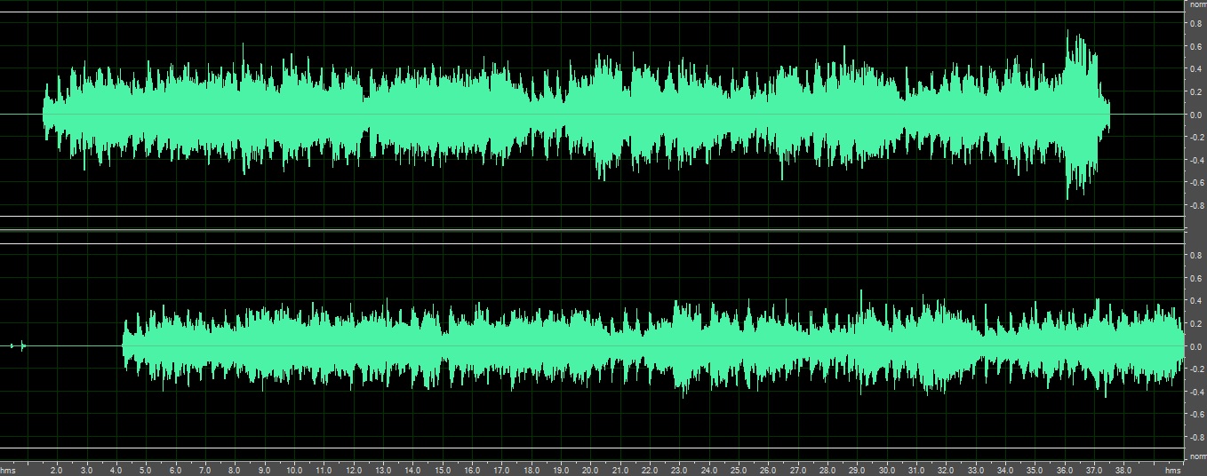 After processing recording using MALAPS